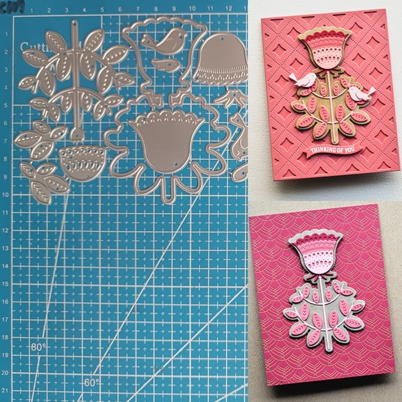 Metal Cutting Dies Nordic Majestic Bloom Diy Scrapbooking Photo Album Decorative Embossing Paper Card Crafts