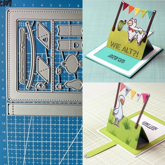 Metal Cutting Dies Pop-up Slider "Party" Diy Scrapbooking Photo Album Decorative Embossing Paper Card Crafts