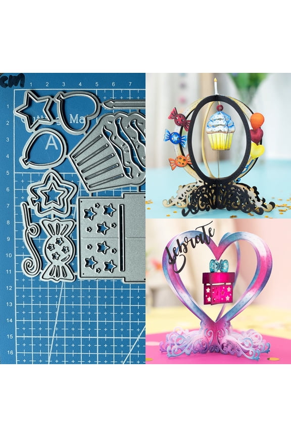 Metal Cutting Dies Time To Celebrate Diy Scrapbooking Photo Album Decorative Embossing Paper Card Crafts