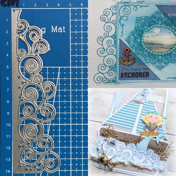 Metal Cutting Dies Wave Roll Border Diy Scrapbooking Photo Album Decorative Embossing Paper Card Crafts Die