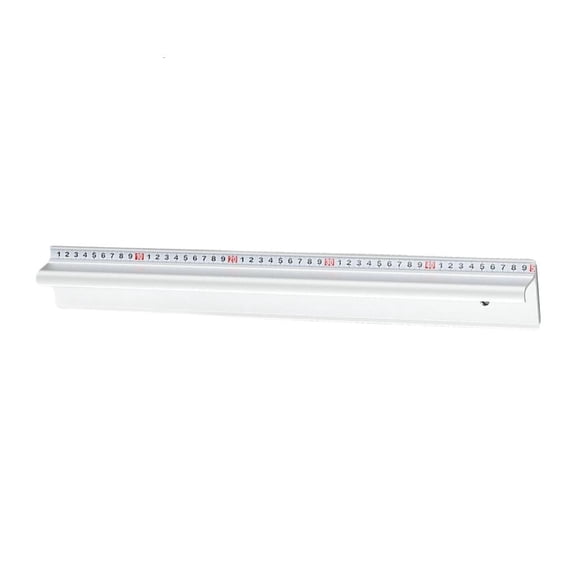 Metal Cutting Guide Ruler 50 cm Aluminum Straightguide with Curved Finger Guard, Clear Measurement Markings, Storage Hol