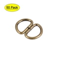 thumbnail image 1 of Metal D Ring 0.39"(10mm) D-Rings Buckle for Hardware Bags Belts Craft DIY Accessories Bronze Tone, 50pcs, 1 of 5
