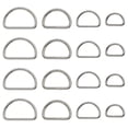 thumbnail image 1 of Metal D Ring Non Welded D-Rings Nickel Plated Silver Assorted 0.5 Inch, 0.75 Inch, 1 Inch, 1.25 Inch (100 Pack), 1 of 7