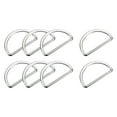 thumbnail image 1 of Metal D Rings Buckle, 15 Pack 35mm(1.38") 2.3mm Thick Welded D Rings Buckle, Silver Tone, 1 of 5