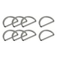 thumbnail image 1 of Metal D Rings Buckle, 20 Pack 25mm(0.98") 2mm Thick Welded D Rings Buckle, Dark Gray, 1 of 5