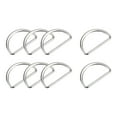 thumbnail image 1 of Metal D Rings Buckle, 8 Pack 40mm(1.57") 2.6mm Thick Welded D Rings Buckle, Silver Tone, 1 of 5