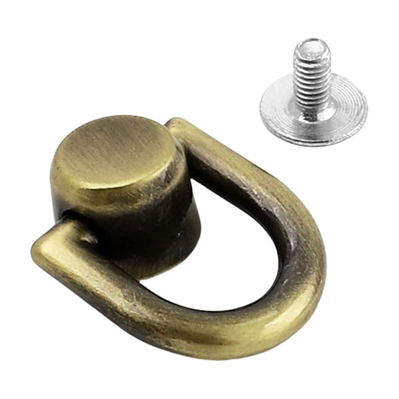 Gold D Rings Studs For Shoulder Bag Crafting And Personalization Metal Rotatable Balls Head Buttons Easy to Install