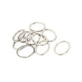 thumbnail image 1 of Metal DIY Craft Making Oval Shape Split Ring Key Ring Silver Tone 10pcs Keychain, 1 of 2