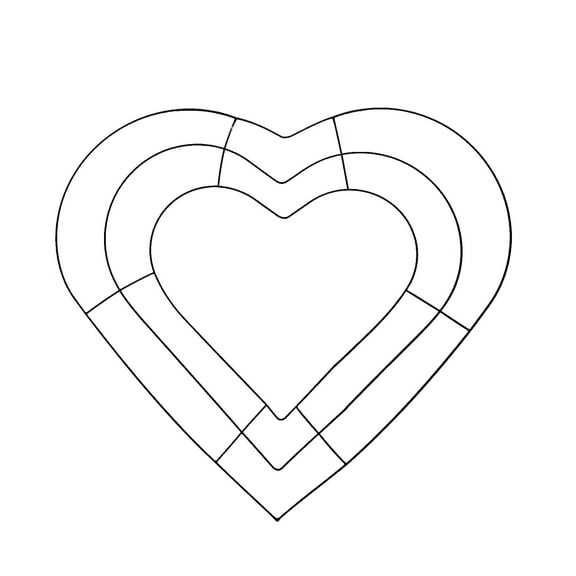 Metal DIY Garland Wire Stand - Heart & Rabbit Shapes, for Making Wreaths, Stable, Durable, for Home & Party Decoration