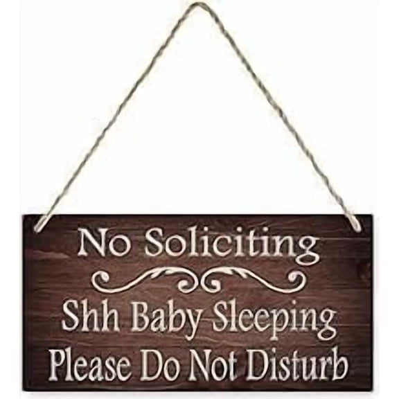 Metal Decor Sign Baby Sleeping Door Sign No Soliciting Please Do Not Disturb Home Signs Decor Metal Sign Home Decor Rustic Farmhouse Welcome Metal Sign Decor Wall Art 8x12 Inch