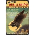 thumbnail image 1 of Metal Decoration for Outside Wall Raccoon Camp Run A Muck S'Mores Nightly Funny Raccoon Tin Sign Chic Art Wall Metal Decorations Funny Iron Plaque Signs Gift for Living Room Office 8x12 inch, 1 of 5