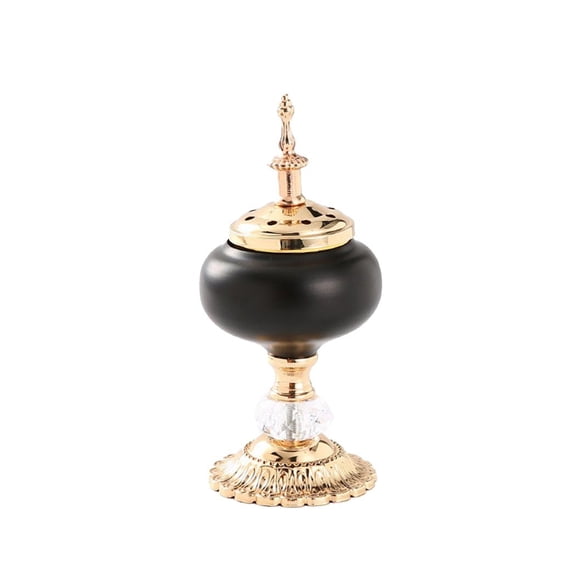 Metal Decorative Arabian Bakhoor Incense Burner Mabkhara Censer Candle Holder Iron Aromatherapy Fragrance