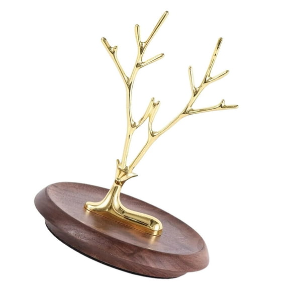 Metal Deer Jewelry Holder with Base Bracelets Earrings Necklaces Organiser Multilayer Accessories Storage Rack