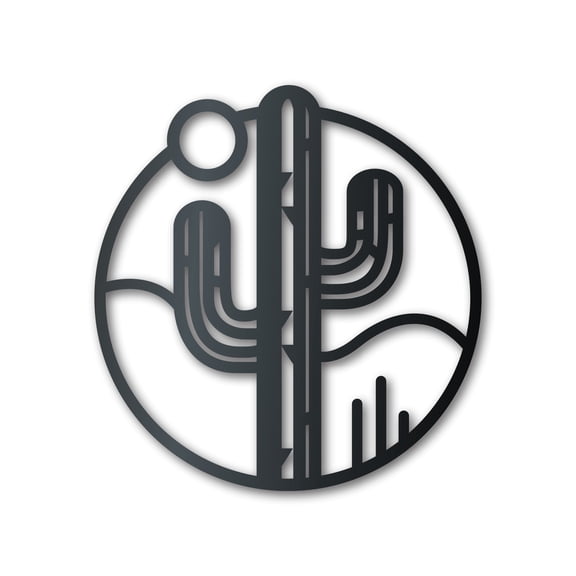 Metal Desert Cactus Wall Art | Indoor Outdoor 12