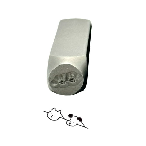 Metal Designs Stamps Punching Tool Intricate Metal Stamps with Dog for Creating Jewelry and Craft Designs