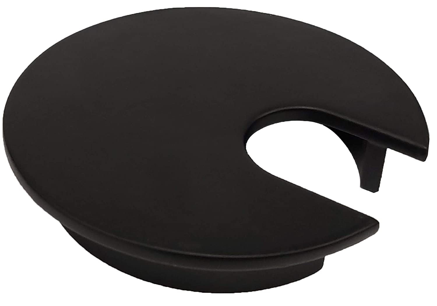 Metal Desk Grommet Cable Hole Cover Wire Cord Organizer Black (5 Pack