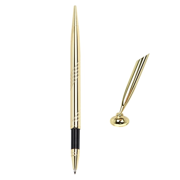 Metal Desk Pen, Professional Office Pen, Front Desk Writing Instrument, 10ml Ink Capacity, Sleek Design for Bank, Hotel, and Corporate Use