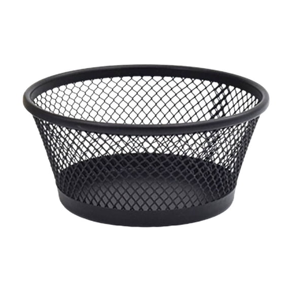 Metal Desk TraOrganizer, Mesh Pencil Holder for Desk with Non-Slip Bottom, Small StationerTrafor Office Home Dorm