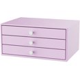 thumbnail image 1 of Metal Desktop Drawers, Desk Organizer with Drawer Storage Organizer for A4 File, Desk File Storage Organization for Office, Home, No Assembly Required, Purple, 1 of 13