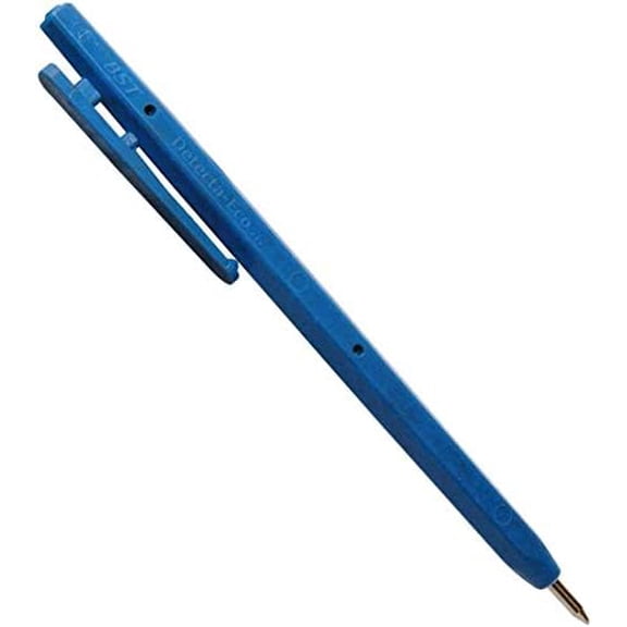 Metal Detectable Stick Pen, Blue, PK50$$Office