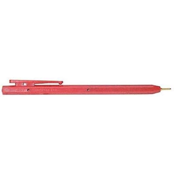Metal Detectable Stick Pen, Red, PK50$$Office