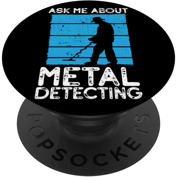 Metal Detecting Beachcrombing Treasure Metal Detector PopSockets Swappable PopGrip