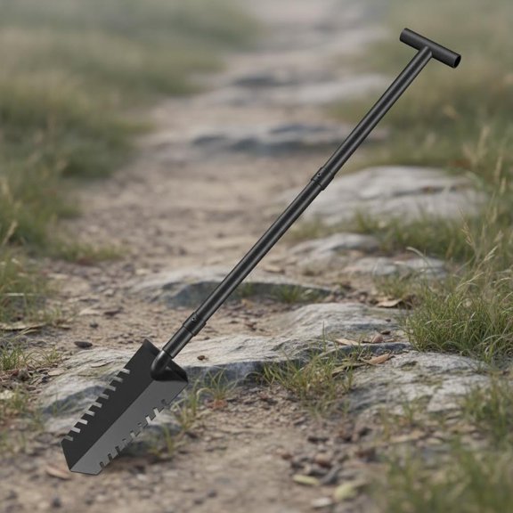 Metal Detecting Shovel Digging Tool, T-Handle Metal Detector Shovel, Root Slayer Shovel for Landscaping Lawn Garden Relic & Gold Prospecting