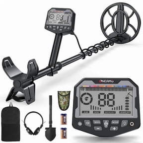 OneAmg Professional metal detector, suitable for adults and children, high-precision gold and silver detector, with LCD display, 5 modes, advanced DSP chip, 10-inch coil