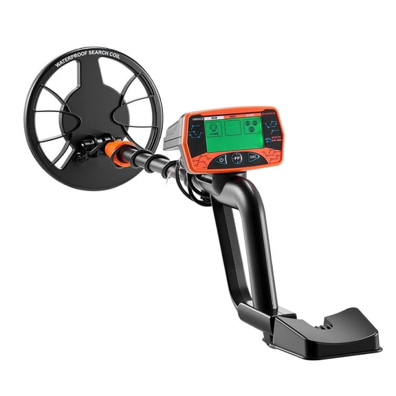 Metal Detector for Adults, 8" Waterproof Detector, Professional Treasure Finder with LCD Display & Headphones, 3 Modes, Adjustable Stem for Gold Prospecting & Beach Hunting