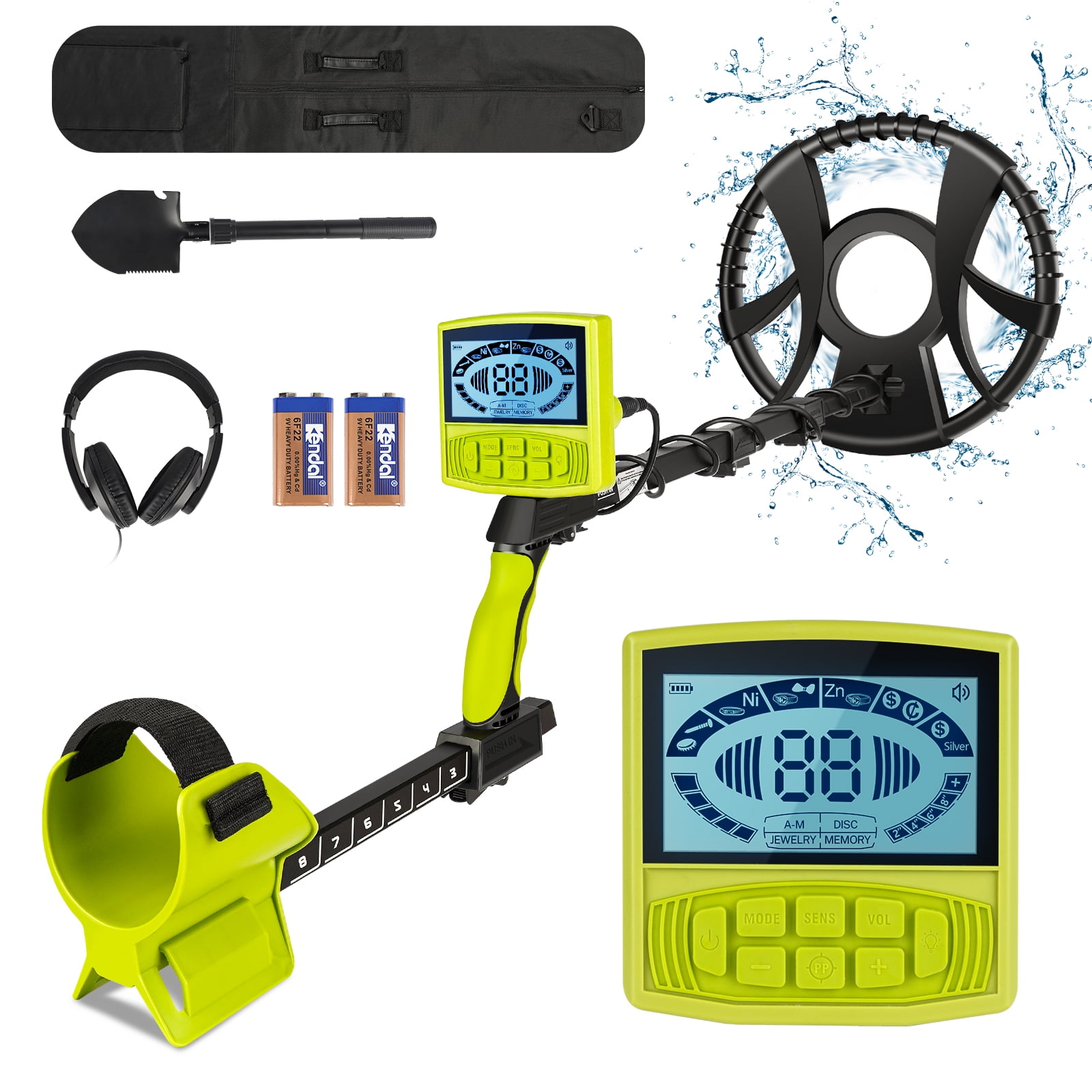 Metal Detector for Adults & Kids, Metal Detector with LCD Display, High