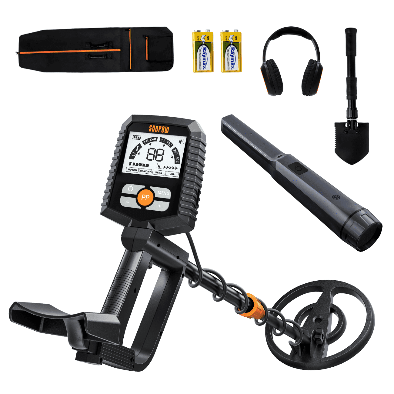 Metal Detector for All Ages: Waterproof Design for Gold Hunting, Reliable Anti-Interference Technology, Clear LCD Screen, Multiple Modes, IP68 Coiled Head