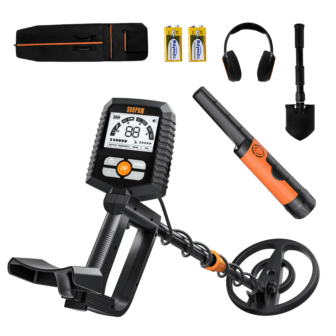 Metal Detector for All Ages: Waterproof Design for Gold Hunting, Reliable Anti-Interference Technology, Clear LCD Screen, Multiple Modes, IP68 Coiled Head