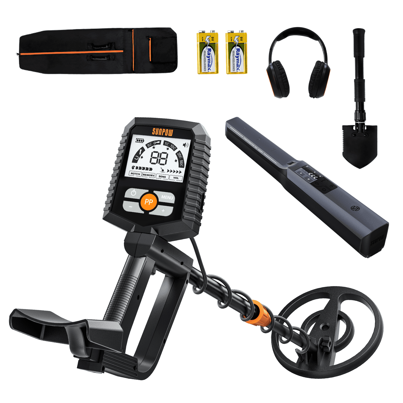 Metal Detector for All Ages: Waterproof Design for Gold Hunting, Reliable Anti-Interference Technology, Clear LCD Screen, Multiple Modes, IP68 Coiled Head