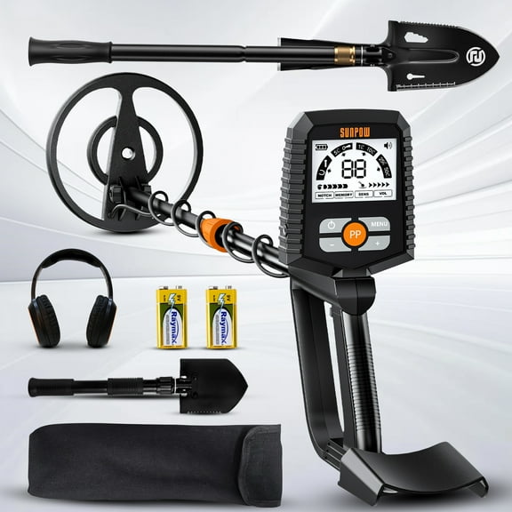 Metal Detector for All Ages: Waterproof Design for Gold Hunting, Reliable Anti-Interference Technology, Clear LCD Screen, Multiple Modes, IP68 Coiled Head