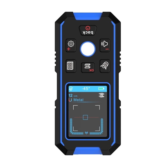 Metal Detector Backlit AC Wood Stud Finder Cable Wires Depth Tracker Wall Scanner ,Easy to Operate