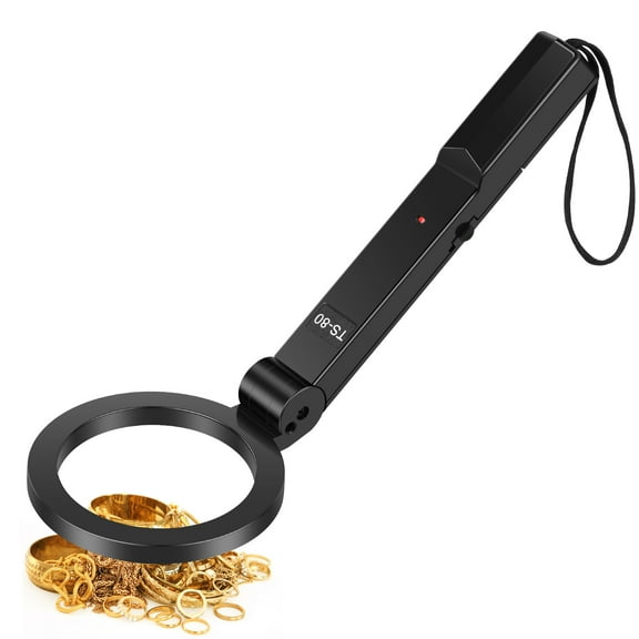 Metal Detector Foldable Handheld Gold Detector 360° Scanning Metal Detecting Tool with 2 Alarm Mode High Sensitivity Metal Finder Detector for Metal Silver Jewelry