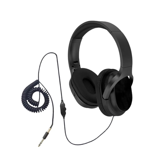 Metal Detector Headphones Wired over Ear Headset Spring Cable Lightweight ABS for Treasure Hunting
