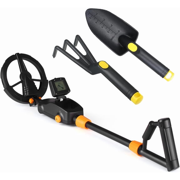 Metal Detector for Kids:Digital Metal Detector with LCD Screen,High Sensitivity Profesional Kids Metal Detector for Detecting Coin Jewelry and Beach Treasures,Adjustable Stem 24-35"