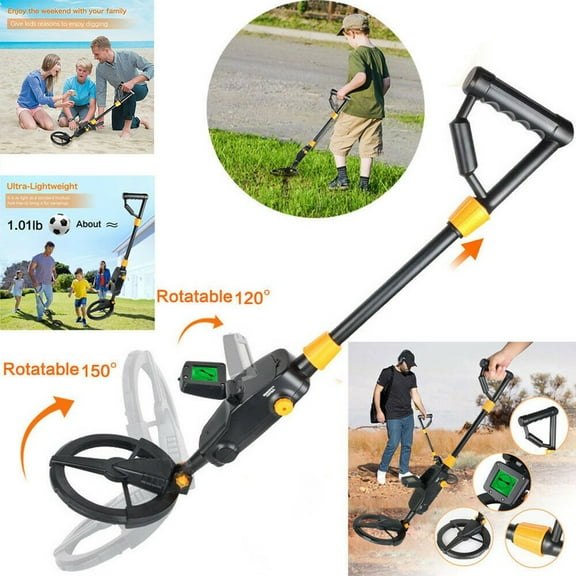 Metal Detector for Kids,Lightweight & Waterproof Gold Kids Metal Detectors for Learning to Use a Metal Detector - Kid's Gold Finder Treasure Hunter, for Children's Toys