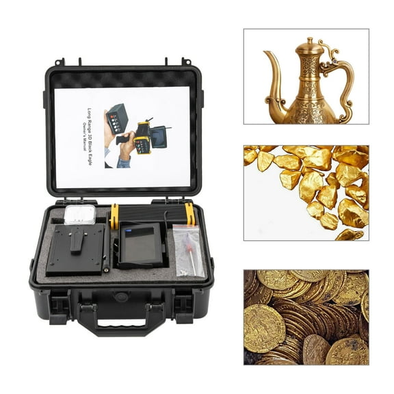 Metal Detector Long Range 3D Gold Silver Gem Diamond Finder Underground Metal Scanner for Treasure Hunter LCD