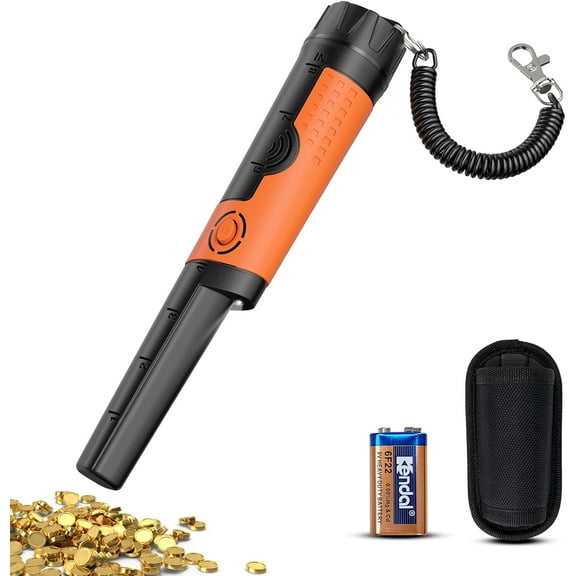 Metal Detector Pinpointer for Adults & Kids - Waterproof Handheld Pin Pointer Wand - High Sensitivity 360 Detection - Easy to Use 2 Alert Modes - Treasure Pinpointing Finder Probe - OTMD12