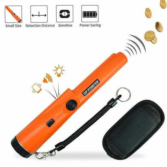 Metal Detector Pinpointer, Handheld Pin Pointer Wand Professional Waterproof 360°Detection,GP POINTER Probe Sensitive Tester HandHeld for Adults, Kids - Battery Not Included