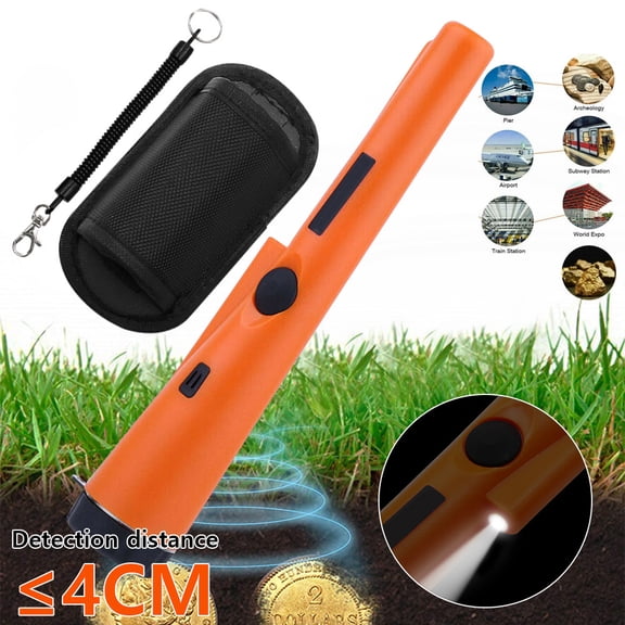 Metal Detector Pinpointer, IP66 Professional Waterproof Handheld Pin Pointer Wand, Search Treasure Pinpointing Finder Probe Treasure Hunting Unearthing Tool Accessories for Adults and Kids