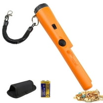 Metal Detector Pinpointer,Professional Waterproof Handheld Pin Pointer Wand,Search Treasure Pinpointing Finder Probe with 9V Battery for Adults,Kids - Orange