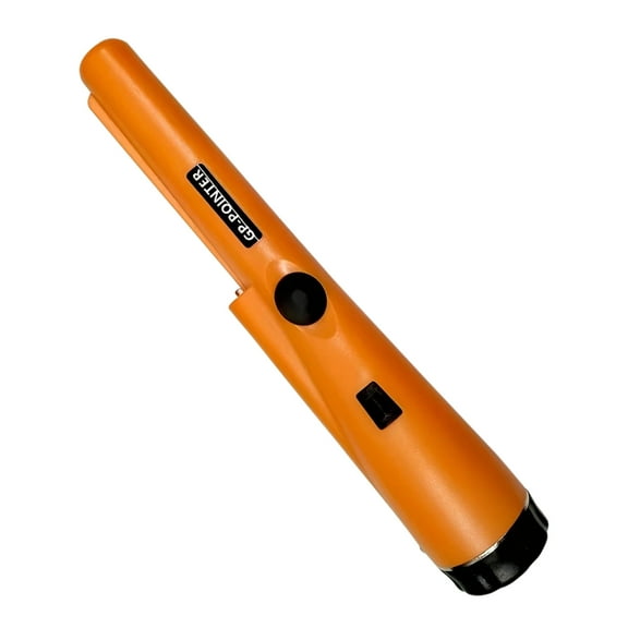 Metal Detector Pinpointer, Professional Waterproof Handheld Pin Pointer Wand, Search Treasure Pinpointing Finder Probe with 9V Battery for Adults, Kids - Orange