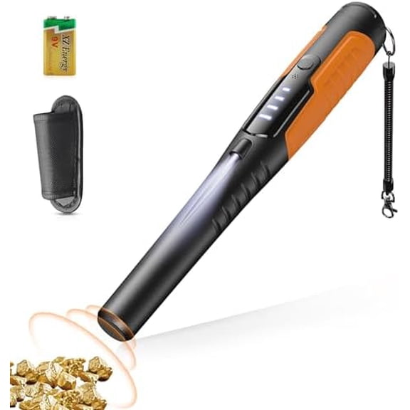 Metal Detector Pinpointer, Search Treasure Pinpointing Finder Probe with LCD Display, Professional Waterproof Handheld Pin Pointer Wand with 4 Modes for Metal Detector Adults, Kids