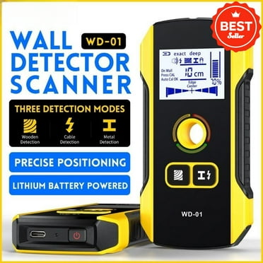 Metal Detector Wall Scanner with Newly Designed Positioning Hole for AC Live Cable Wires Metal Wood Stud Find Tool