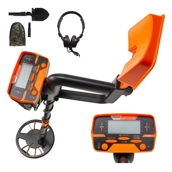 Metal Detector Waterproof, Disc Metal Detectors Underwater Underground, High Accuracy LCD Display for Adults & Kids, Headphone & Automatic Detector