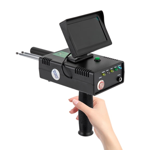 Metal Detector With 3d Led Display, 3937ft Range, 98.4ft Depth, Pinpoint Gold Silver Copper Diamond, For Adults Kids Outdoor Treasure Hunting