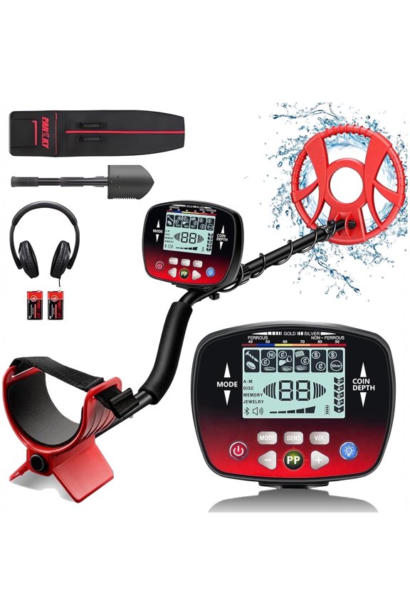 Metal Detector for Adults,Higher Precision Gold and Silver Detector with LCD Display,5 Modes,Advanced DSP Chip 10" Coil